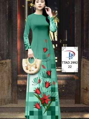 Vải Áo Dài Hoa In 3D AD TTAD2992 32
